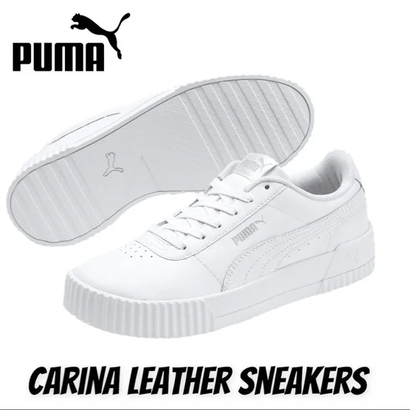Puma Shoes Puma Carina Leather Sneakers Poshmark